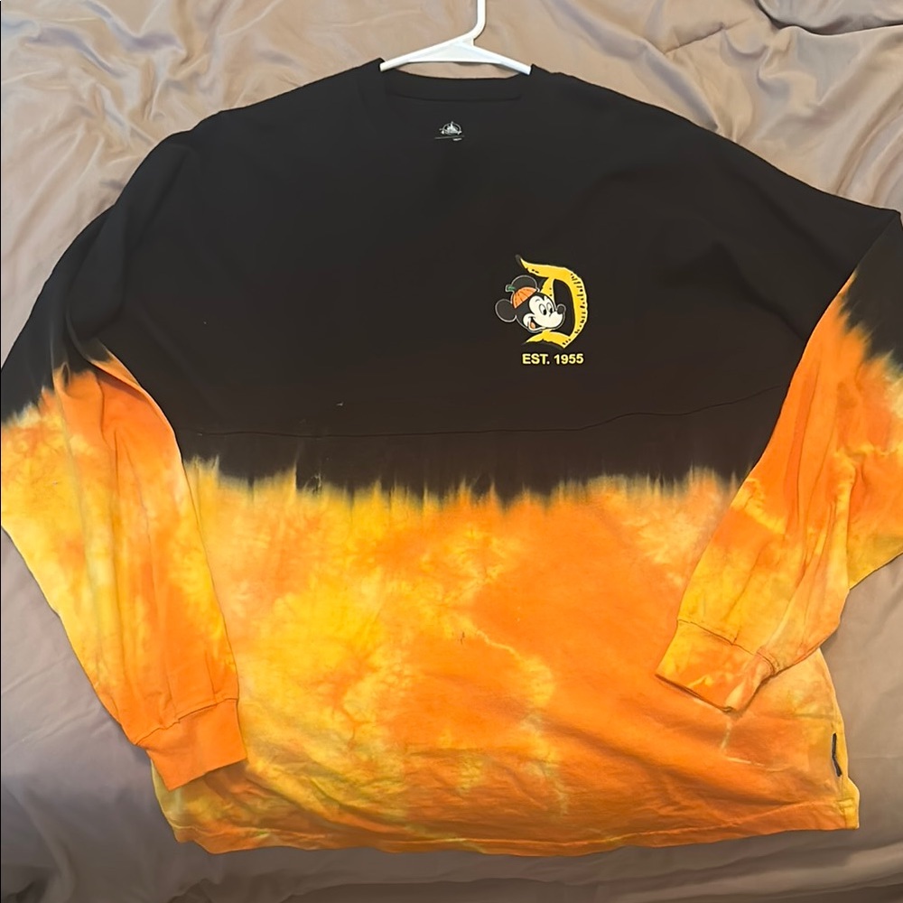 Disney Mickey Mouse Black and Orange Sweatshirt